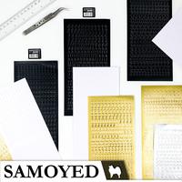 Gambar Stiker Estetik Dekorasi / Ornamen / Huruf / Alfabet / Angka / Nomor / Decorative / Ornament / Letter / Alphabet / Number / Fancy / Aesthetic / Esthetic / Bujo / Journal / Scrapbook Stickers Samoyed STKR-KQ - A, Black dari Stasio undefined 5 Tokopedia