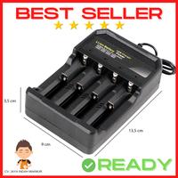 Gambar Charger Baterai USB Lithium 18650 4 Slot Colokan 2A 4.2v Fast Charging - USB 4 Slot, 18650 dari Jaya Indah Makmur Tokopedia undefined 3 Tokopedia