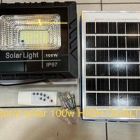 Gambar lampu sorot solar cell 100 watt 100w lampu tembak panel surya outdoor - HighQ 100w dari NYC LED undefined 3 Tokopedia