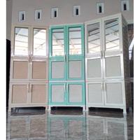 Gambar Lemari Plastik New Napolly Cabinet Rotan CABRO 5G11 2C Kaca Gantungan - Jawa Tengah dari Toko Garuda Super undefined 5 Tokopedia