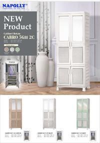Gambar Lemari Plastik New Napolly Cabinet Rotan CABRO 5G11 2C Kaca Gantungan - Jawa Tengah dari Toko Garuda Super undefined 2 Tokopedia