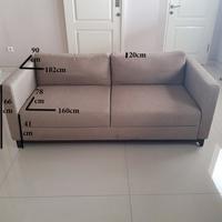 Gambar PRELOVED SOFA 2 SEATER BAHAN KAYU KONDISI BAGUS BANTALAN LAPIS KAIN dari Lieden Shop undefined 1 Tokopedia