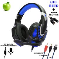 Gambar Headset Headphone Earphone LED Gaming G10 With Michrophone - G10 Red dari TAKASIHMURAH_08 undefined 4 Tokopedia