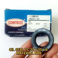 Gambar TC 22 x 35 x 6 NOK CORTECO Oil Seal NBR - Sil - Spare Part Otomotif dari Indora Teknik undefined 1 Tokopedia