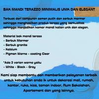 Gambar BAK MANDI TERASO UNIK MINIMALIS BAK MANDI MARMER TIPE MINI COKELAT dari Juragan TerazzoGroup undefined 4 Tokopedia