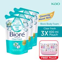 Gambar Biore Clear Fresh 400ml Pouch Triplepack + Gift - Sabun Mandi Cair dari KAO Indonesia undefined 2 Tokopedia