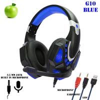Gambar Headset Headphone Earphone LED Gaming G10 With Michrophone - G10 Red dari TAKASIHMURAH_08 undefined 2 Tokopedia