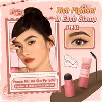 Gambar PINKFLASH Waterproof Eyebrow Powder Stamp with 10 Stencil Set PFE19 - TP01(Tea Brown) dari BEAUTY ENTITY undefined 3 Tokopedia