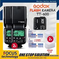 Gambar Paket 2in1 Flash GODOX TT600 + Trigger Godox X2T + Charger Baterai - Flash Only, Canon dari Focus Technology undefined 1 Tokopedia