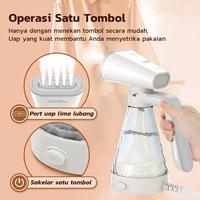 Gambar Setrika Uap Portabel 600W Low Watt 120mL Tangki Air Dapat Dilepas - Putih dari Etalase Hijau undefined 2 Tokopedia