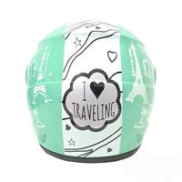 Gambar HELM HALF FACE EVOLUTION MOTF TRAVELING MIRIP GM EVO MURAH HELM DEWASA - pink dari CIO'STORE undefined 5 Tokopedia