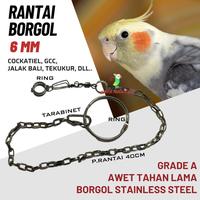 Gambar 1 set rantai dan borgol burung falk parkit australia dari Parrot Nusantara Bekasi undefined 1 Tokopedia