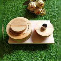Gambar Cetakan donat kayu jati belanda bentuk mangkok 1 SET - 2pembolong saja dari porsil family undefined 2 Tokopedia
