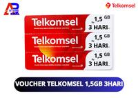 Gambar VOUCHER TELKOMSEL 1,5GB 3 HARI JABODETABEK - JABAR dari ARSTORECELL undefined 1 Tokopedia