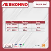 Gambar AKEBONNO - Wood Pot Sauce/Panci Saus Cooker Hotel/Resto/Rumahan/Wadah Masak dengan Gagang Kayu Stainless Multifungsi - 20xH9,0cm dari Akebonno undefined 2 Tokopedia