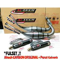 Gambar Knalpot Aitech Carbon Kevlar Fulst Galvanis Original Ninja R RR SS ORI - RR/ZX, NonCobra Fulset dari AJR GROSIR Knalpot & Speedshop undefined 1 Tokopedia