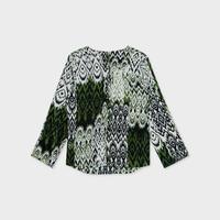 Gambar URBAN&CO Fashion Printed Blouse With Buttoned Sleeve - 1212020 - GREEN, S dari URBAN&CO OFFICIAL undefined 2 Tokopedia
