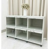 Gambar Furniture GGWPIJ LEMARI PLASTIK TRIPLE CLUB FLIP SUSUN 2 MEJA TV - DOUBLE 2 YELLOW dari ggwpij undefined 4 Tokopedia