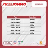 Gambar AKEBONNO - Gas Fryer/Wajan Kompor/Mesin Deep Fryer dengan Gas Single Tank/Satu Tempat FOOD GRADE - 6 L dari Akebonno undefined 3 Tokopedia