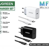 Gambar Ugreen MFI 20W Travel Adaptor Charger Iphone Fast Charger - Hitam dari Casing Online Shop undefined 1 Tokopedia