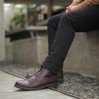 Gambar Sepatu Boots Pria Kulit Asli Spatu Boot Casual Fashion Classic Elegan - Cokelat, 45 dari Alpha Man Indonesia undefined 5 Tokopedia