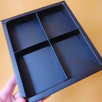 Gambar Box Mika Polos Hitam Dus Kotak Tea Sachet Packaging Hampers 18x16x3 cm dari Syahdu Box undefined 4 Tokopedia