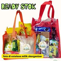 Gambar Tas mika 30x25x12, goodybag, spunbond, tas ulang tahun ,tas cosmetik Belanja - 25X10X32 dari Serba Organizer undefined 1 Tokopedia