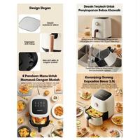 Gambar SAMONO AIR FRYER MENGGORENG TANPA MINYAK SW AFW 35 KAPASITAS 3.5 LITER dari WIJAYA ELEKTRONIK SEMARANG undefined 3 Tokopedia
