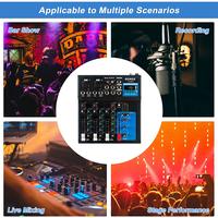 Gambar BOMGE F7 Bluetooth Portable Audio Mixer w/USB DJ Sound Mixing Console - F4 dari BOMGE AUDIO undefined 4 Tokopedia