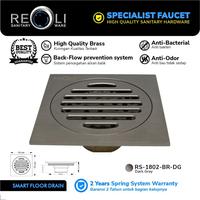 Gambar Floor Drain Reoli RS-1802-BR-DG Dark Grey / Saringan Kamar Mandi dari Toserba Bangunan Ideal undefined 1 Tokopedia