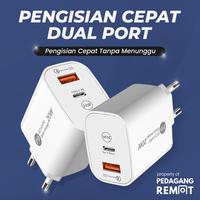 Gambar PR Kepala Charger PD Quick Charging 3.0 Type C + USB 20W Fast Charge dari Pedagang Remote_NEW undefined 5 Tokopedia