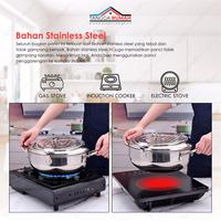 Gambar Panci / Wajan Goreng / Masak Japanese Deep Frying Pot Thermometer - 24.8cm dari Tangga Rumah undefined 3 Tokopedia