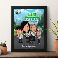 Gambar Sketsa Karikatur 3-4 Wajah Ukuran A4 - Putih dari Waroeng S-Art undefined 1 Tokopedia