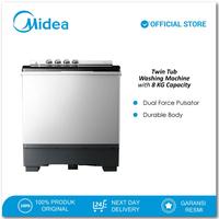 Gambar Midea Mesin Cuci 2 Tabung MT100W80 Twin Tub Kapasitas 8 Kg dari BestBro Elektronik undefined 1 Tokopedia