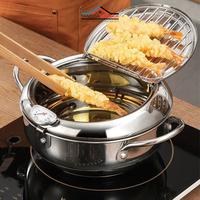 Gambar Panci / Wajan Goreng / Masak Japanese Deep Frying Pot Thermometer - 24.8cm dari Tangga Rumah undefined 4 Tokopedia