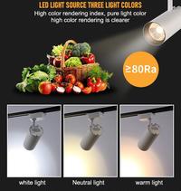 Gambar Paket Lampu Track Light LED Sorot 1 Set isi 3 + Rel 1 Meter Spotlight - Body Hitam, Kuning Warm dari Amaritista undefined 4 Tokopedia