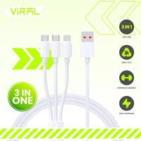 Gambar Kabel Data 3in1 3A USB Micro Lightning Type C dari viralofficialstore undefined 5 Tokopedia