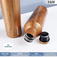 Gambar X&W Botol Thermos Stainless Wooden Pattern RH-104 Tahan Suhu 500ml dari X&W undefined 2 Tokopedia