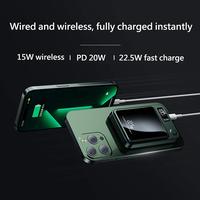 Gambar Yisen Magnet Powerbank 12000mah Pengisi Daya Nirkabel Mini Langsing - Hijau 6600mah dari Yisen.id undefined 5 Tokopedia