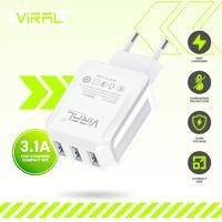 Gambar Charger 3 USB Port 3.1A Fast charge multi usb dari viralofficialstore undefined 5 Tokopedia