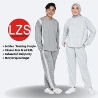 Gambar Setelan Baju Olahraga Wanita Pria Couple Muslim LEZAHRASIGNATURE Trisa - SET PRIA NAVY, M dari LEZAHRASIGNATURE undefined 4 Tokopedia