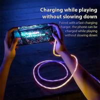 Gambar 180 Rotate RGB 120W USB A to USB Type C Elbow Data Cable Fast Charging - Lightning dari AinWare undefined 5 Tokopedia
