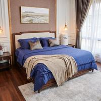 Gambar Sprei Set ALSTON SOLID NAVY Premium (TENCEL Lyocell) READY - Sprei Set, X King 200x200 dari Sleep Project undefined 1 Tokopedia