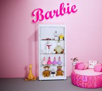 Gambar LEMARI KACA DISPLAY RAK BARBIE BONEKA MAINAN KOLEKSI TOYS DOLL - Putih dari Jeffrey Woodmachine undefined 3 Tokopedia