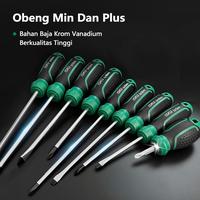 Gambar ISKU Obeng Magnet Set Plus Minus Obeng Listirk Gangang Karet Anti Slip - Plus + 3x75mm dari PERKAKASKU.ID TOKOPEDIA undefined 2 Tokopedia
