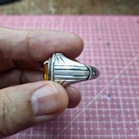 Gambar cincin batu kuning batang perak dari tokokios1 undefined 4 Tokopedia