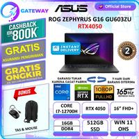 Gambar ASUS ROG Zephyrus G16 2023 GU603ZU i7 12700H 16GB 512SSD RTX4050 6GB - GREY, UNIT dari Gateway Indonesia Comp undefined 1 Tokopedia
