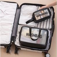 Gambar Tas Kosmetik Transparant Wash Bag Pouch Travel Dompet Make Up - Pink, Kecil dari CERMIN CERDAS INDONESIA undefined 3 Tokopedia