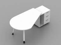Gambar Meja Eksekutif Minimalis / Meja Manager Kantor Tipe OPS 1975 R/L - Kanan dari Koty Shop Official undefined 1 Tokopedia