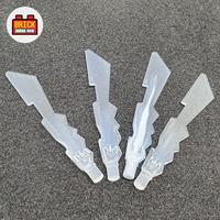 Gambar Lego Aksesoris Weapon Sword Jagged Edges with Marbled White Original - Trans Green dari Brick Jaman Now Shop undefined 2 Tokopedia